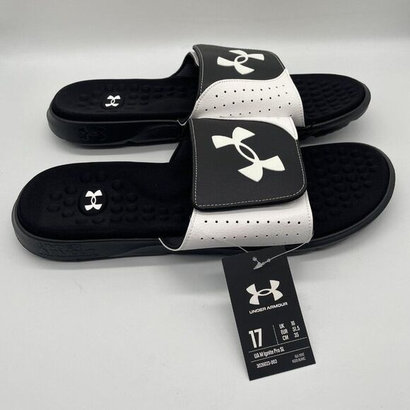 Under Armour Ignite Pro SL Shoes Mens Size 17 Slides Sandals Comfort Sports - Picture 8 of 8
